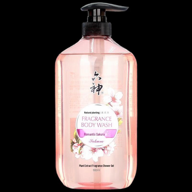 Liùshén Romantic Cherry Blossom Scented Shower Gel