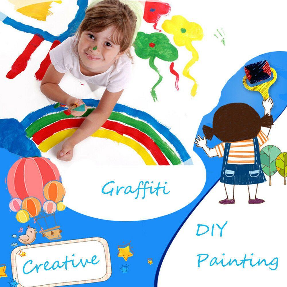 Children Toddler Children Painting Brush Kids Paint Brushes Sponge Kids Paint Tool Flower Pattern