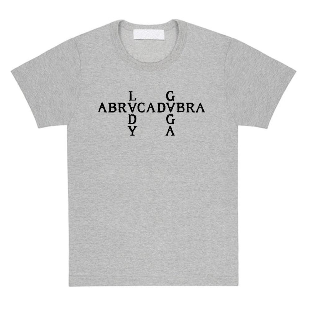 Abracadabra Lady Gaga Mayhem Album Tshirts Short Sleeve Round Neck Women Tshirt Cotton Tees Camisetas Casual Hip Hop Streetwear