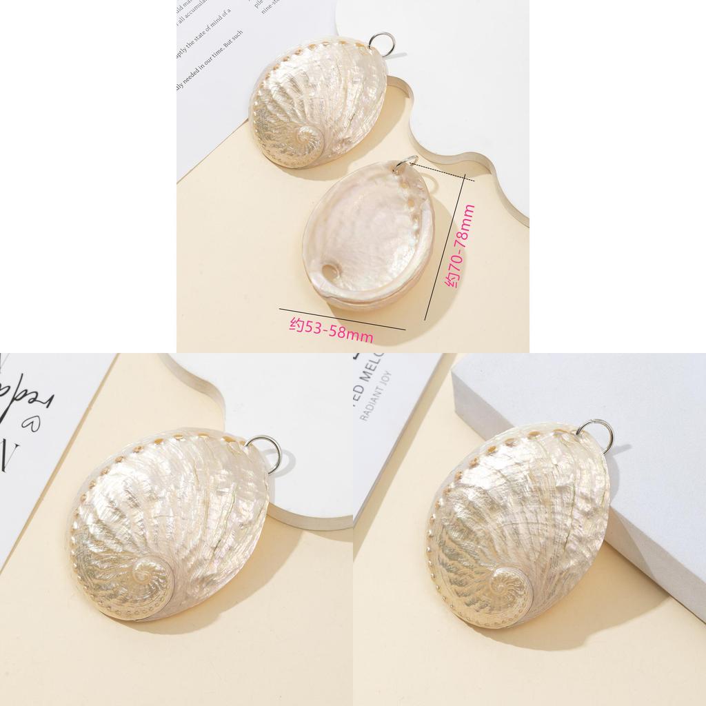 Shell Pendant Necklace With Natural Shell Material For Jewelry Making