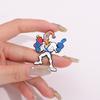 Earthworm Warrior Figure Enamel Pin Custom Cartoon Action Game Brooches Lapel Backpacks Badge Punk Jewelry Accessories Gift