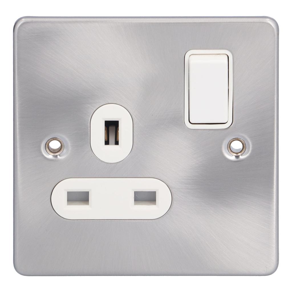 Wall Socket Good Electrical Conductivity Wearable Rust Resistance Fatigue Resistance Outlet Wall Plug for Home