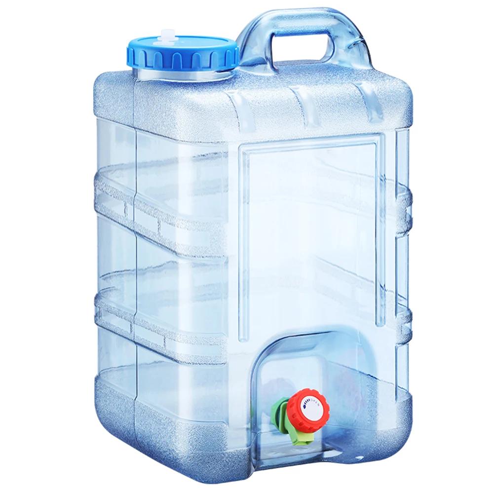 15/18/19/20/22/24/25L Car Water Bucket Large Capacity Drinking Water Bucket with Faucet Portable Car Water Bucket Driving Pure