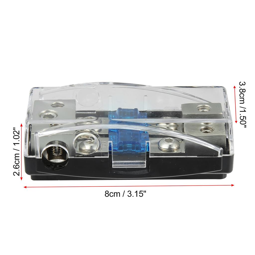 uxcell AFS Fuse Holder Fuse Box Fuse Cap Fuse Block Holder 2-Way 60A ANL with Fuse for Car Audio