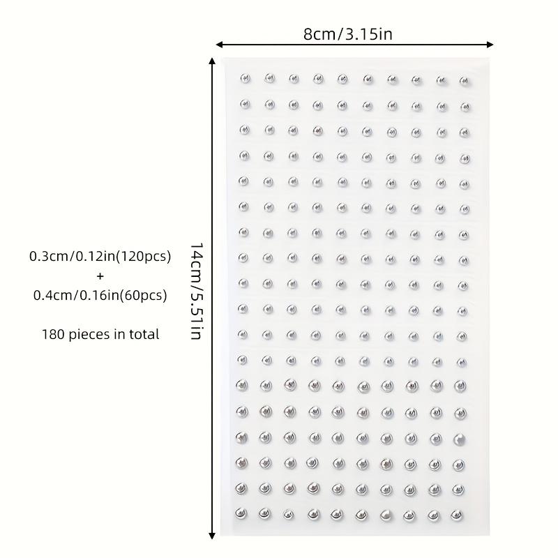 180pcs 1set, Non-piercing Lip Stud Stickers, Self-adhesive and Reusable, Gothic Rock Style Facial Decoration Stickers, Suitable for Ages 14 and Up