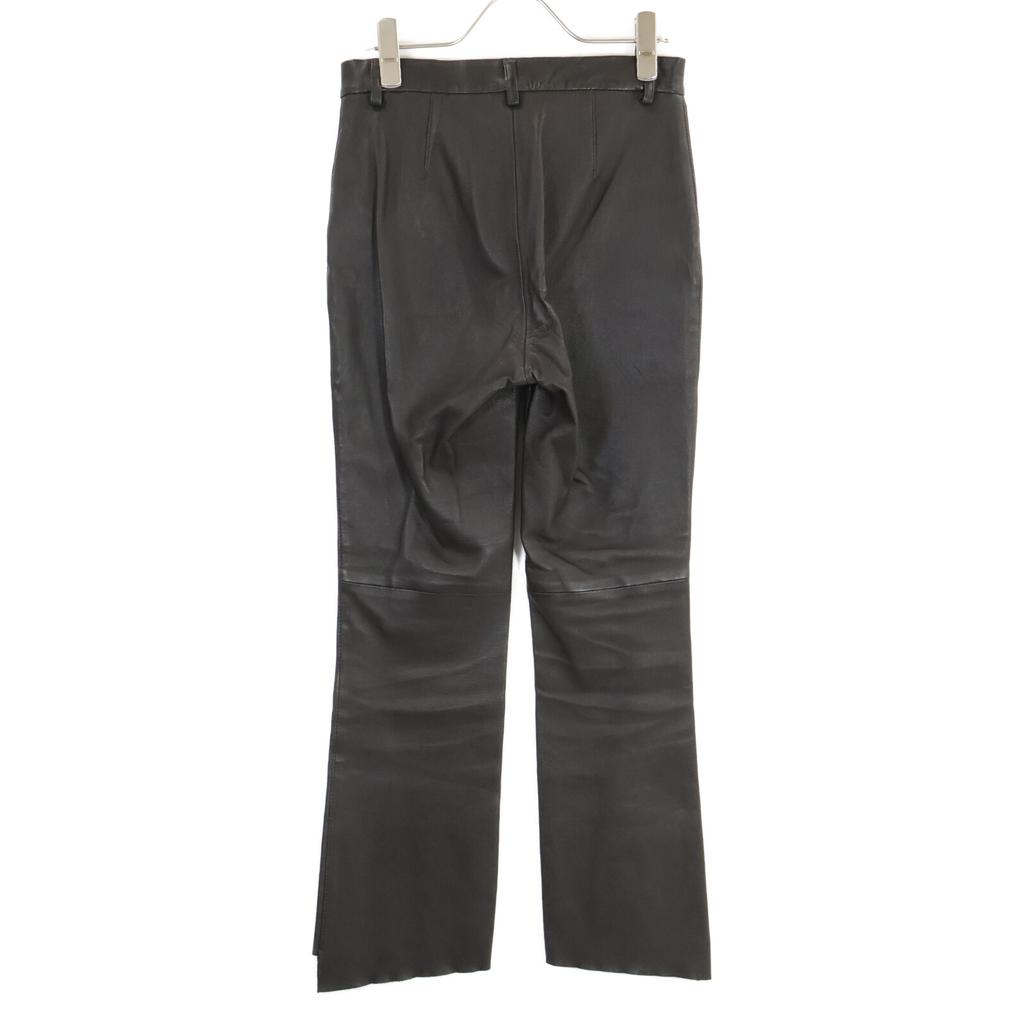 Deuxieme Classe Brown Leather Pants Bottoms 36 BrownUsed