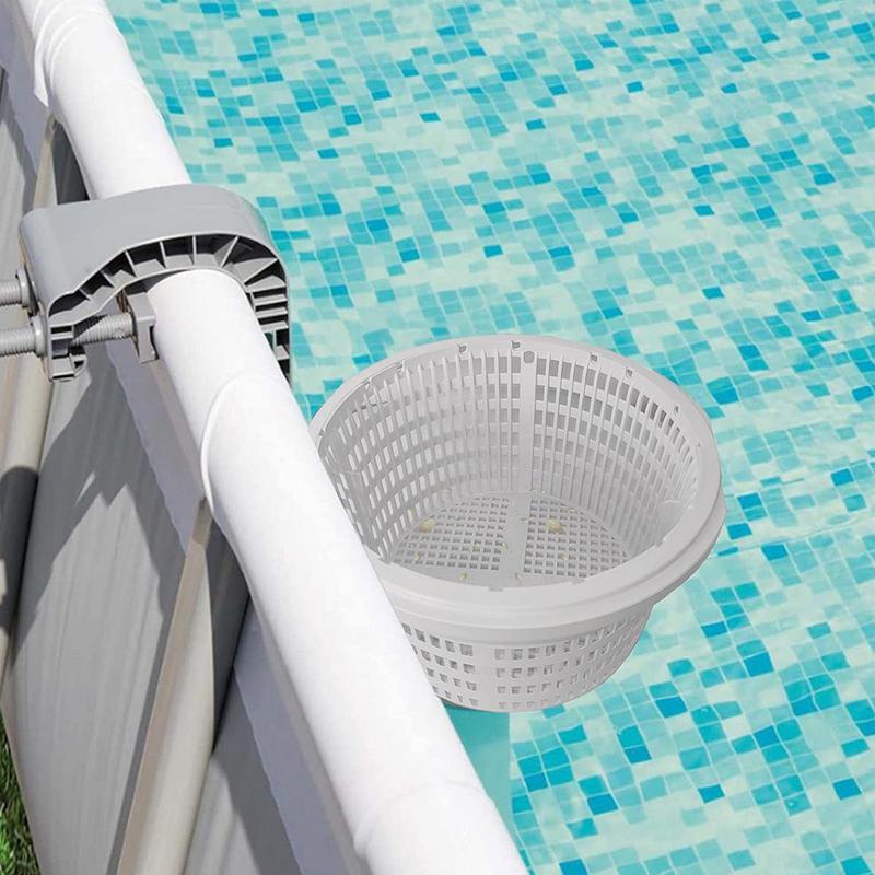 Pool Basket Filter Filter Basket Replacement Portable Pool & Spa Replacement Parts Skimmers With Handle For Removing Leaves