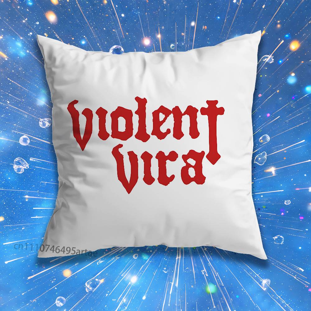 Pillow Case For Home Bedroom Car VViolent Vira Band Office Decoration Living Room Sofa Cushion Cover Suitable