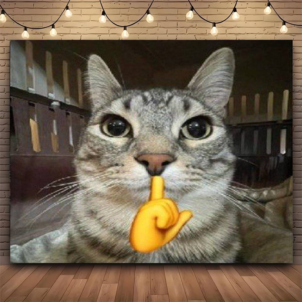 Funny Cat Meme Tapestry Print Large Tapestry Wall Hanging Wall Tapestry Decor Living Room Bedroom Home