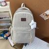 Schoolbag High Value Mori Small Fresh Plaid Girl Heart Travel Backpack Korean Version Ins Style Student Party Class Backpack
