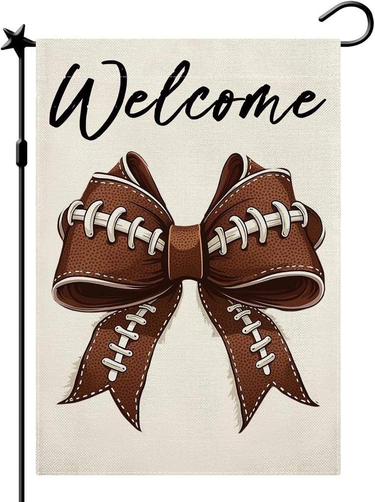 Football Garden ag, Football ags for Outside Vertical Double Sided Burlap Decor 12.5 x 18 In IIX SSL