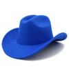 Fashion European and American style jazz hat, men and women couple soft tweed, western cowboy hat, simple light board casual plain top hat