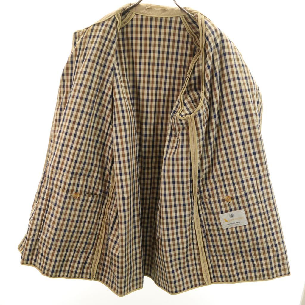 Aquascutum Vyrobeno v Anglii Bavlněná výplň Nerezový límec Kabát 38 béžový Pánský Použitý