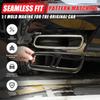 Exhaust Muffler Tail Pipe Trim Cover Compatible with Land Rover Range Rover Sport 2023 2024, Stainless Steel Rear Exhaust Pipe Cover Trim (Black)