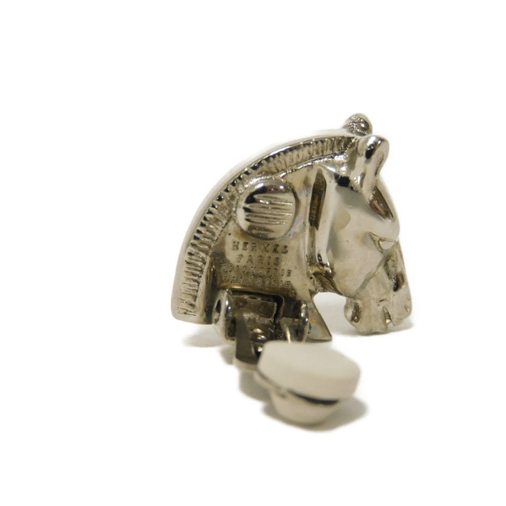 Used 9212 Cheval Clip 7982 Horse Metal Silver Women's from Japan AUTHENTIC