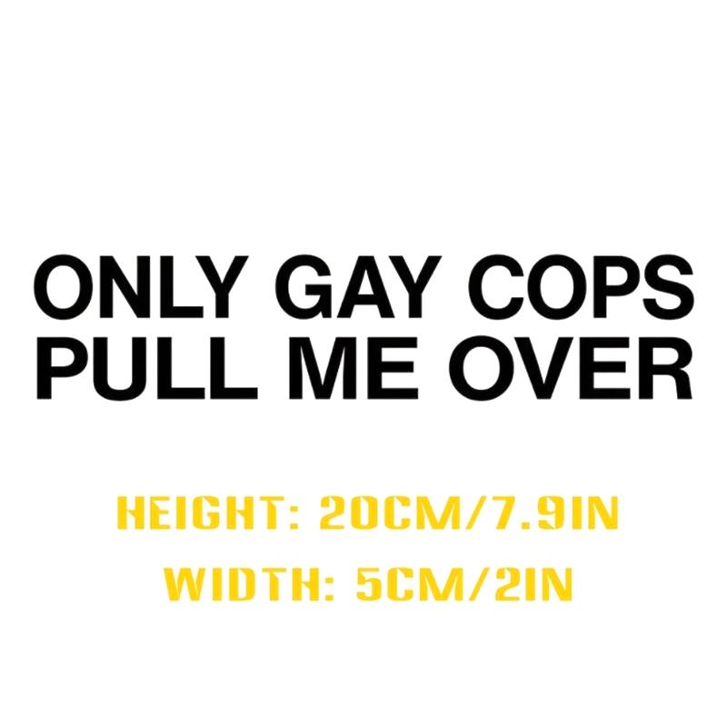 Grappige 'Alleen Politie Houdt Me Aan' Sticker - Duurzame Pvc Sticker Voor Auto's, Motorfietsen & Bekers