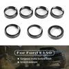 Headlight/4WD/Air Conditioner Switch Knob Trim Cover Ring For F150 XLT Black