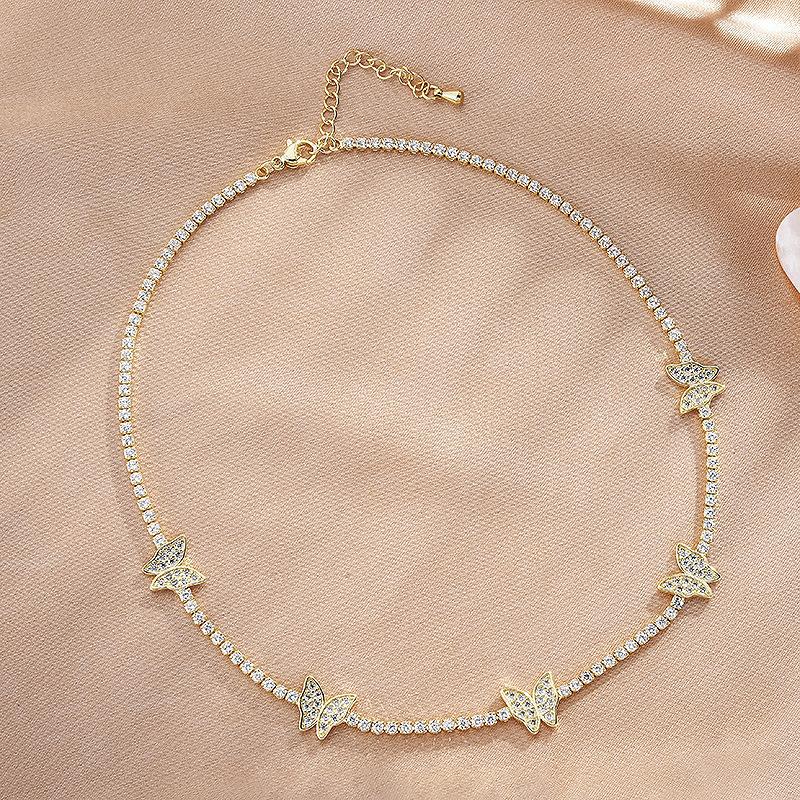 

And Unique Trendy Butterfly Necklace In Fashionable Geometric Style Made From Titanium Steel Perfect For Casual And Formal Occas