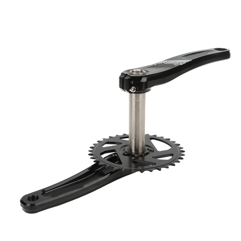 MEROCA 34T Mountainbike Kurbelgarnitur Aluminiumlegierung Hohl Integrierte Kurbelgarnitur mit Kettenblatt und Tretlager