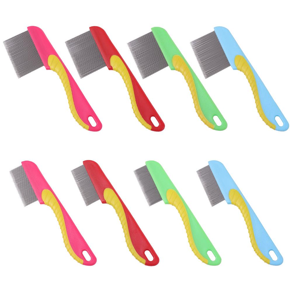 Seahorse Shape Pet Hair Comb Stainless Steel Lice Comb Wool Cleaning Supplies Dog Flea Comb  Cat