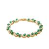 Colorful Crystal Gemstone Bracelet Zinc Zinc Alloy Fashion Jewelry Zircon Cross Hand Chain  Dinner Parties