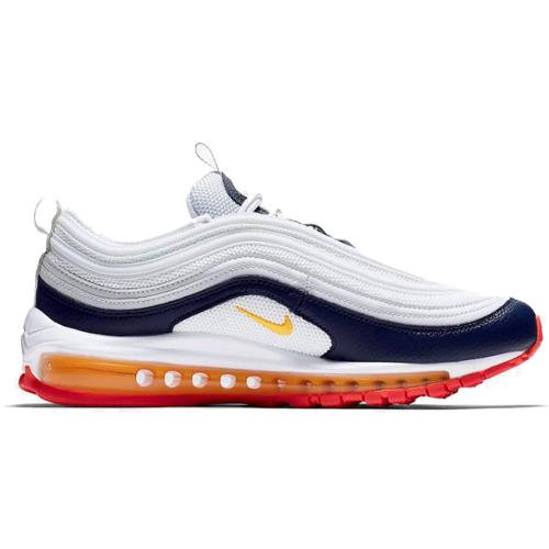 New Nike Air Max 97 Midnight Navy Racer Pink Laser Orange Women's 921733-015