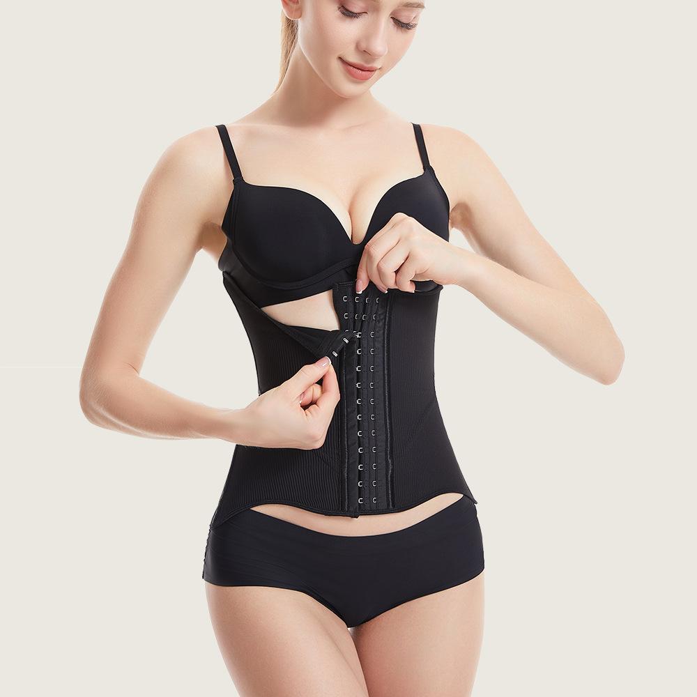 10 Steel Bones Postpartum Waist Trainer, Tummy Control Waist Cincher Workout Posture Corrector Belt
