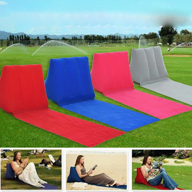 

Надувной пляжный коврик, шезлонг, портативная подушка для отдыха на спине, складная подушка для сиденья, пляжное путешествие, кемпинг