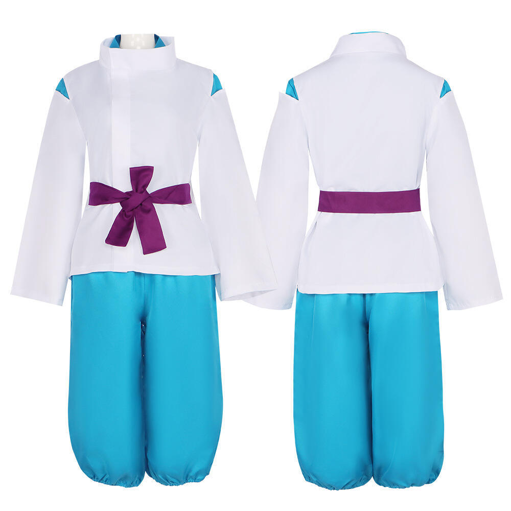 Costume de Cosplay Anime Japonais Vêtements Traditionnels Uniforme Haut à Manches Larges Pantalon Et Ceinture Décorative Costume d'Halloween pour Adultes