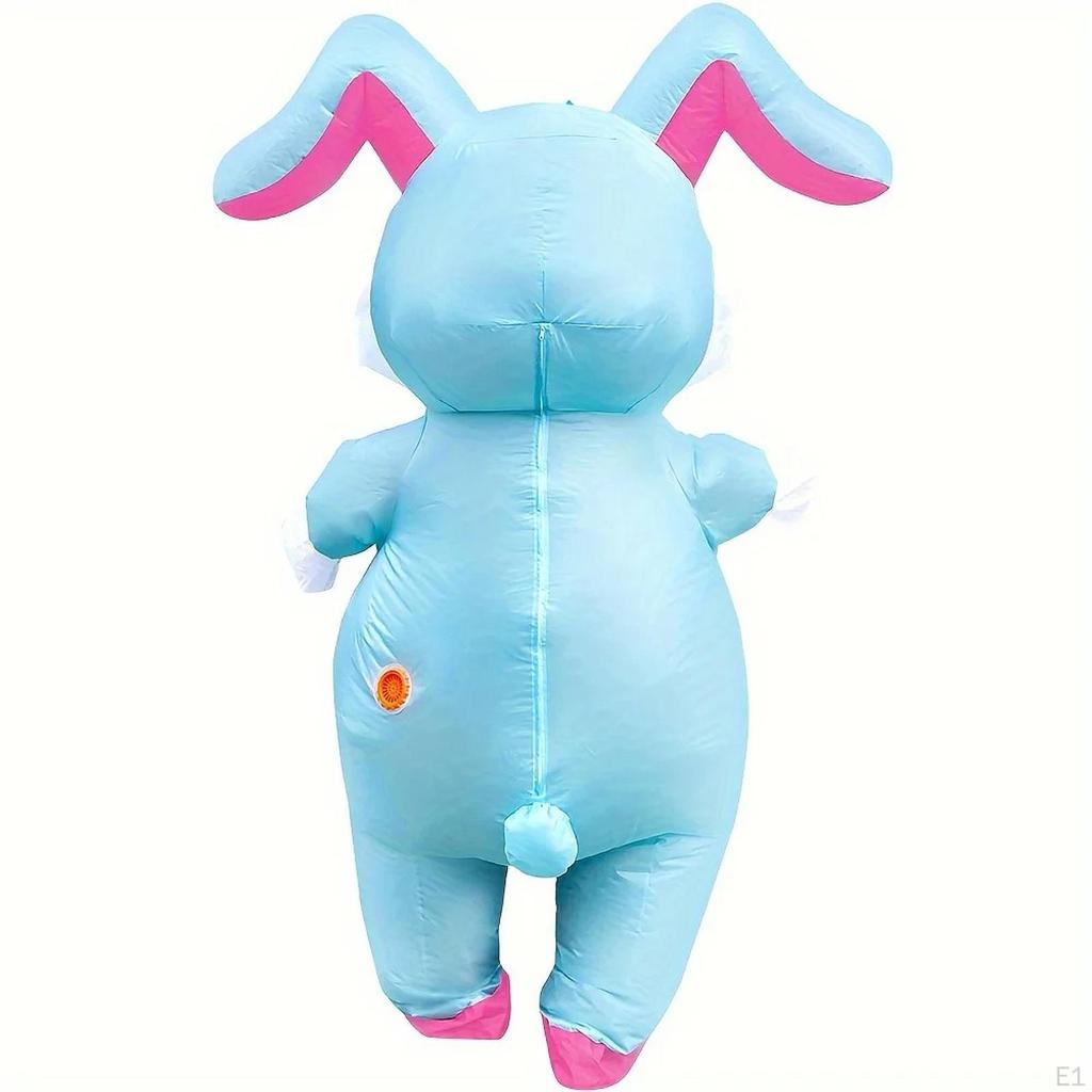 Easter Bunny Inflatable Costume Full Body Rabbit Suit for Halloween Role Play