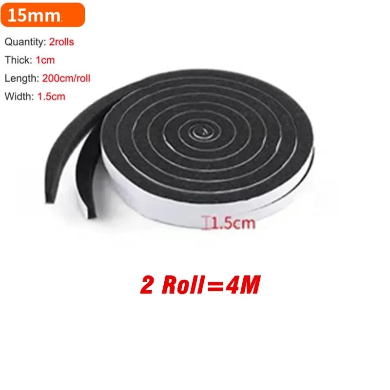 Door Window Sealing Strips Self-Adhesive Sponge Foam Soundproof Tape Windproof Dustproof Door and Window Gap Seal Strip