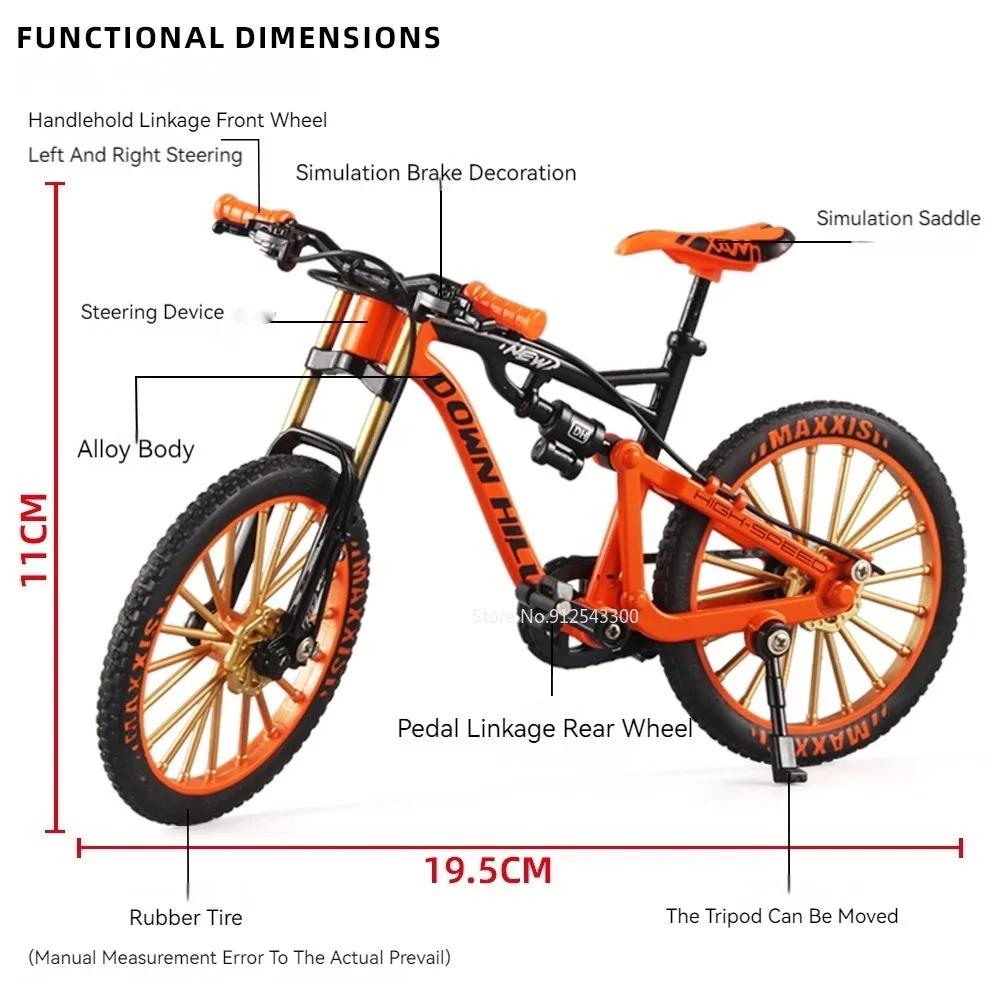 1:8 Yokuş Aşağı Dağ Bisikleti Model Oyuncak Araba Bağlantılı Direksiyon Amortisör Simülasyon Süsleri Çocuklar İçin Bisiklet Hediyeleri