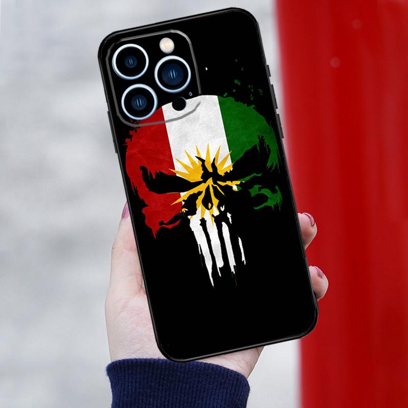 Kurdistan Flag Phone Case For iPhone 16 Pro Max 12 13 Mini 11 14 15 Pro Max XR 15 16 Plus 16e Cover Shell