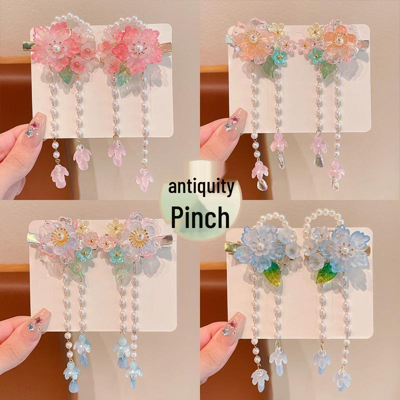 Ancient Style Tassel Hanfu Hair Accessories for Women & Girls - Chinese Princess Hair Clips