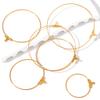 Wholesale 50pcs Stainless Steel Ear Wire Earring Hooks Connector Diy Earrings Accessories Dangle Charms Jewelry Making