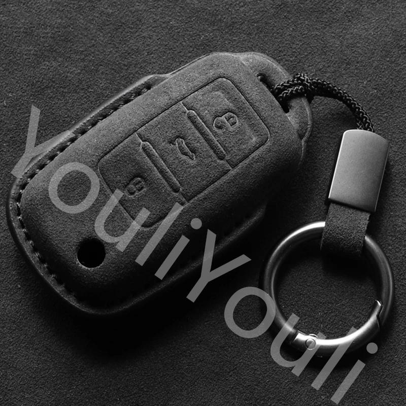 Leather Car Key Case for VW Volkswagen Golf 8 MK8 ID.3 ID.4 Cupra Skoda Octavia A8 SEAT Leon MK4 2020 2025 Formentor Accessories