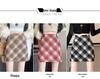 Korean Style Retro Plaid High-Waist Wool A-Line Skirt for Women - 2024 Autumn/Winter Collection