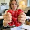 Anxiety Relief Toy 1/2Pcs Shapeable Watermelon Squeeze Toy, Stress Fruit Sensory Moldable Ball Pinch Fidget Home Office Relaxation Tool