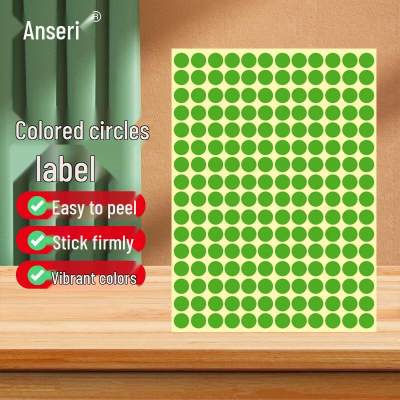 Colorful Round Dot Label Stickers