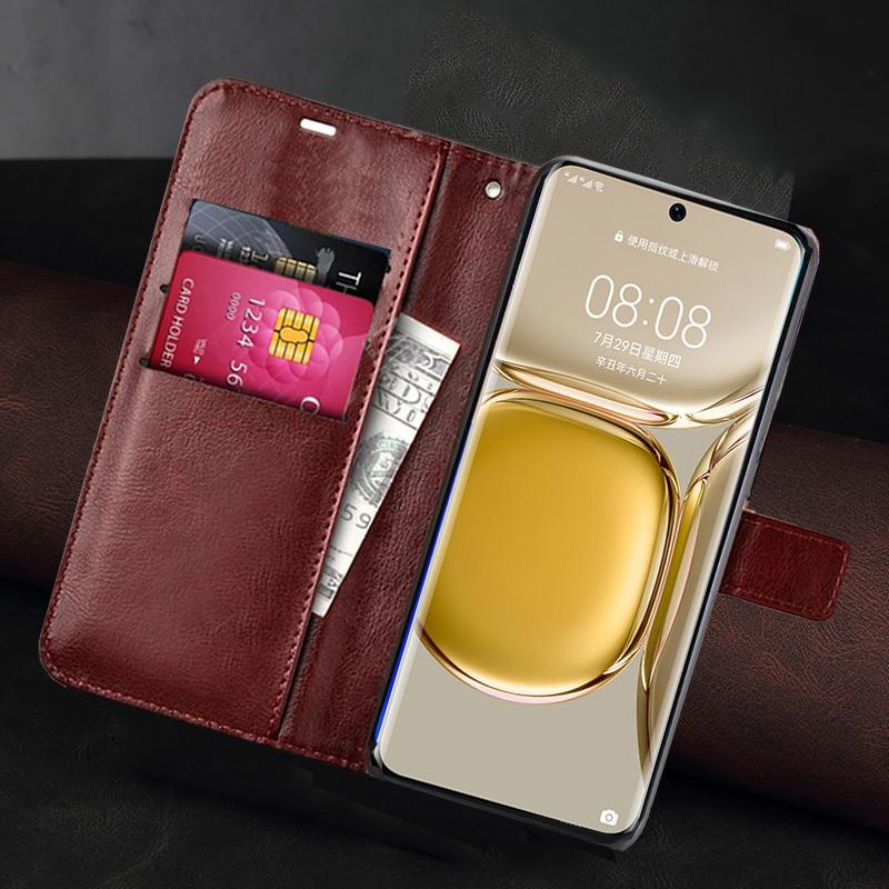 Anti-theft Leather Wallet Case For Huawei Honor 50 Pro 60 20 Pro Lite 30 Pro Plus 30S 20S 9X 10X P50 P40 P30 Lite Pro Flip Stand Phone Bags Cover