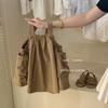 Girl's Summer Thin Leisure Suit Middle and Small Children Round Neck Pullover T-shirt + Work Back Dress Casual Two-piece Set