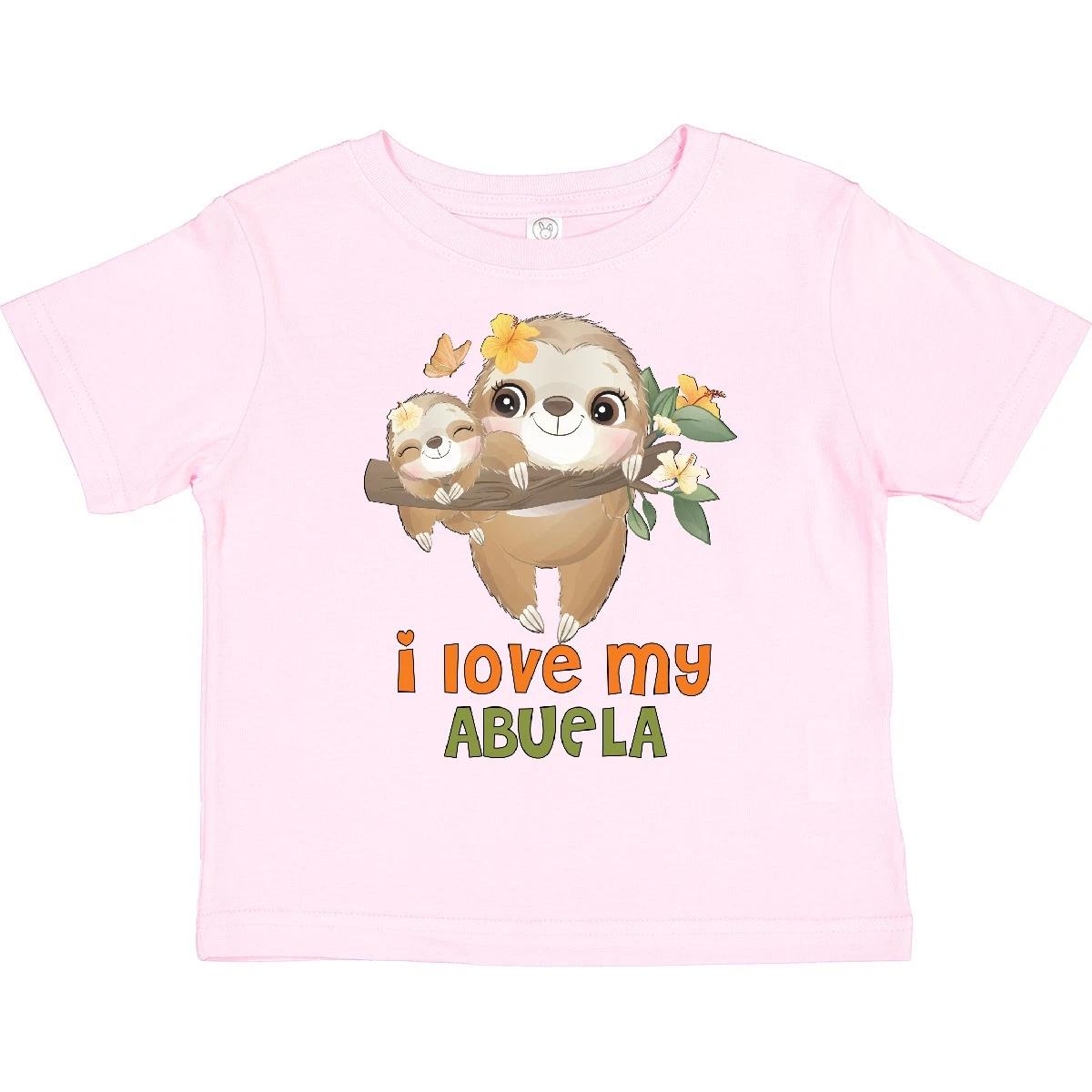 Inktastic Cute Sloth I Love My Abuela Toddler T-Shirt Grandchild Spanish Grandma 120