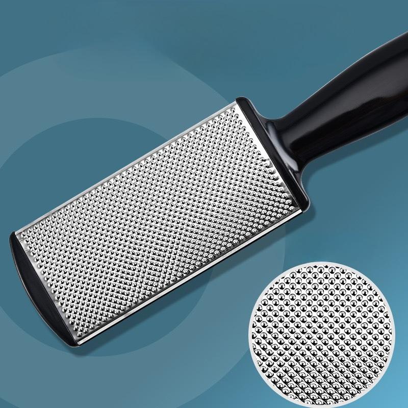 1Pc Stainless Steel Double-sided Foot Plate File To Remove Dead Skin, Foot Grinding Stone To Repair Calluses, Foot Grinding Artifact