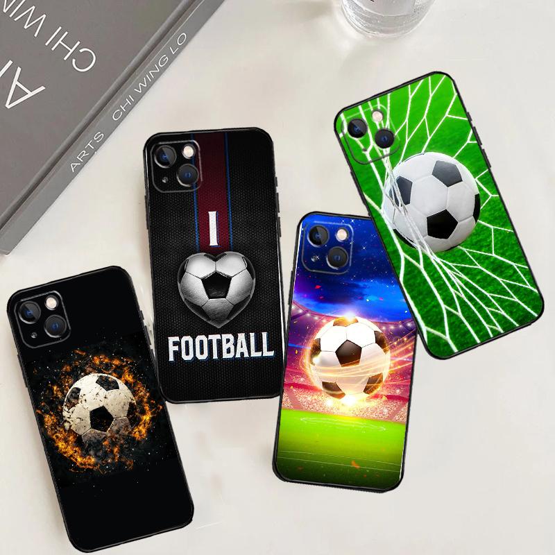 Football Soccer Ball Case For Xiaomi 15 14 Ultra 13T 14T 15T 17 Pro Max POCO F8 Ultra F5 F6 F7 X5 X6 X7 Pro Cover