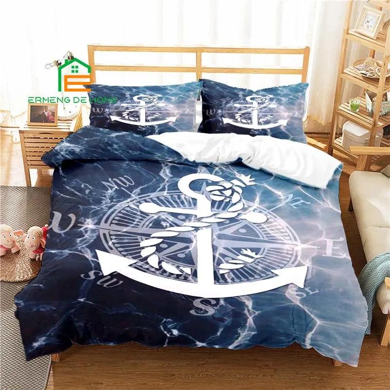 Comforter Nautical Anchor Pattern Bedding For Aldult Kids Bed Set Game Comforter Bedding Set