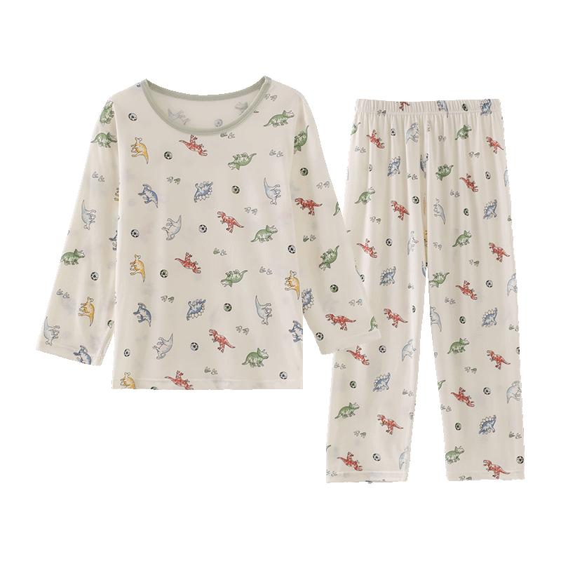 ZISEHY Boys  Ice Silk Summer Pajama Set 130