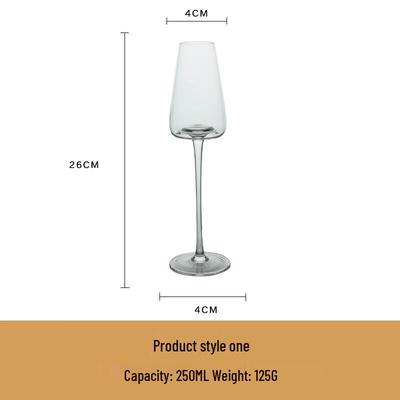 Concave Base Plastic Wine and Champagne Glass Set