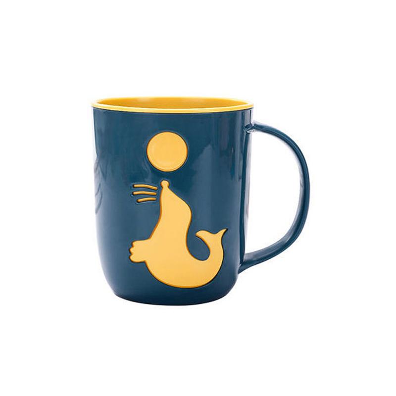 1/2Pcs Popular Toiletry Cups Dolphin Mouthwash Cup Couples Toothbrush Cup Creative Water Cup Kids Bathroom Cup