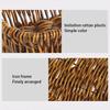 1Pcs Breakfast Bread Food Handwoven Rattan Basket Round Rectangular Shape Imitation Wicker Rattan Storage Tray
