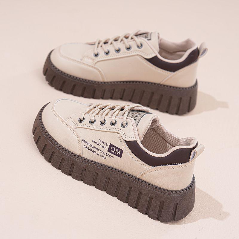 Spring 2025 Women's Trendy Dad Shoes: Versatile, Thick-Soled, Height-Increasing Casual Sneakers